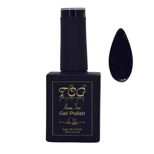 TCG Jet Black Gel Polish 15 ml – HEMA-Free Professional Gel Polish NZ